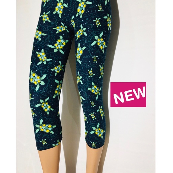 MomMe And More Pants - NEW Women's Capri 🐢Turtle Leggings OS & TC